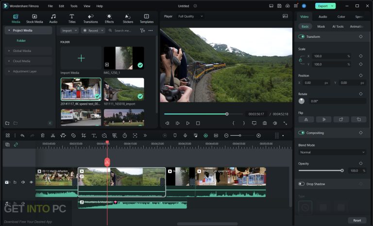 Wondershare Filmora 2025 Screenshot